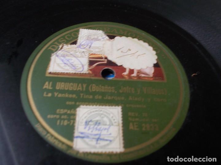 Discos de pizarra: YA SE VAN LOS QUINTOS / AL URUGUAY Varios cantantes - Foto 4