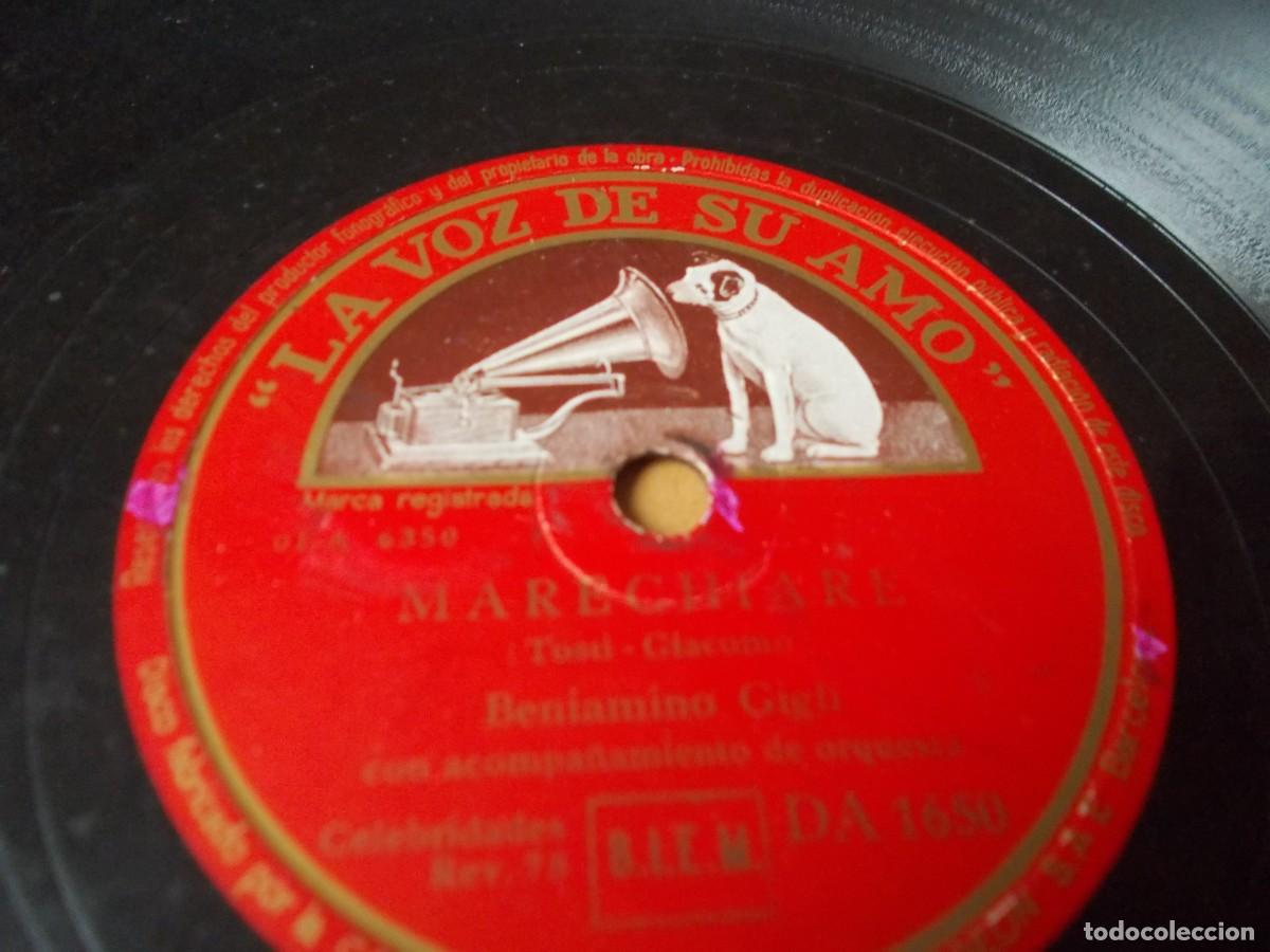 Discos de pizarra: BENIAMINO GIGLI Marechiare / La danza - Foto 4