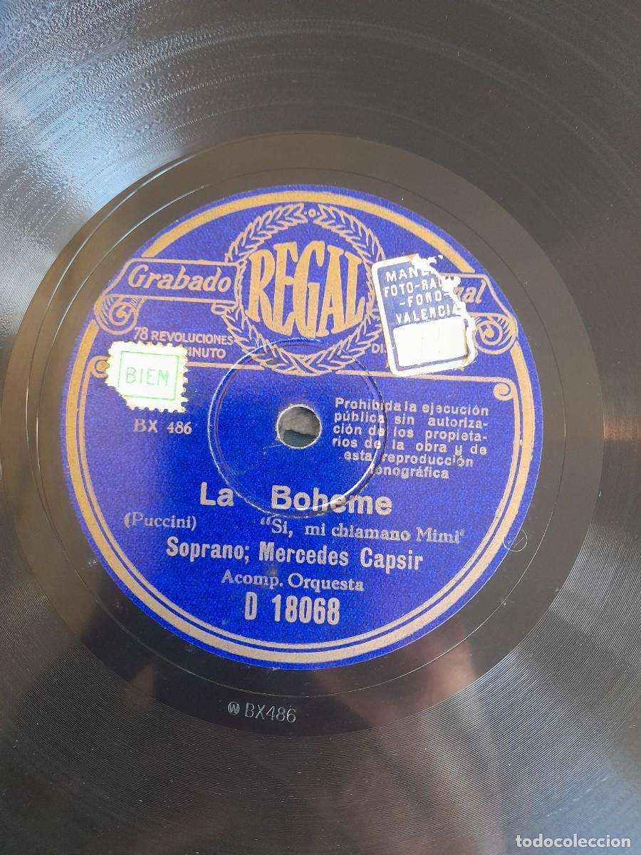Discos de pizarra: Rigoleto Verdi y La Boheme Puccini disco Regal - Foto 4
