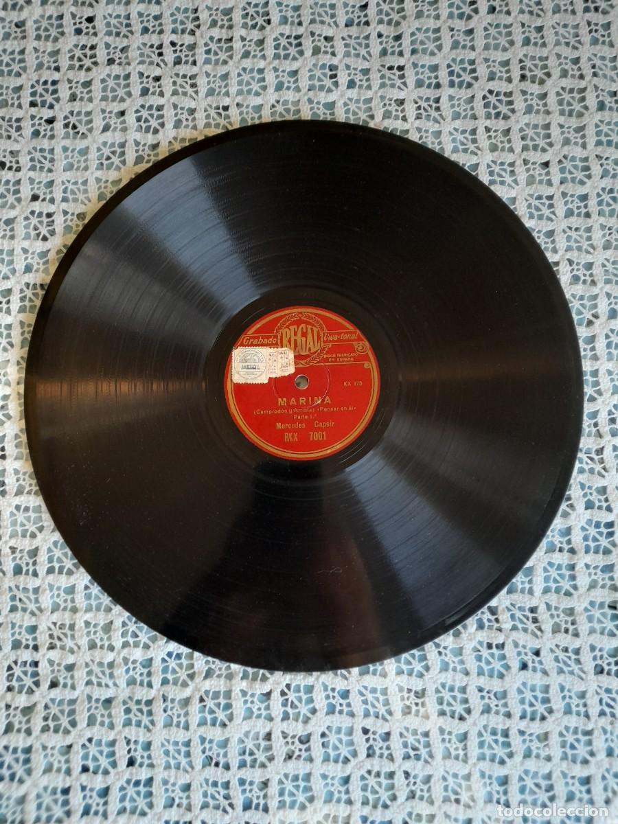 Discos de pizarra: Marina parte 1 pensar en &eacute;l y rond&oacute; final disco Regal - Foto 1