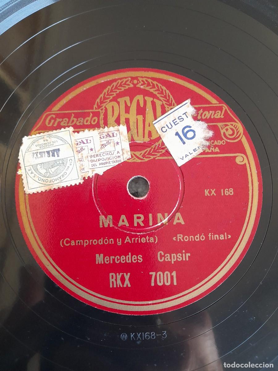Discos de pizarra: Marina parte 1 pensar en &eacute;l y rond&oacute; final disco Regal - Foto 4