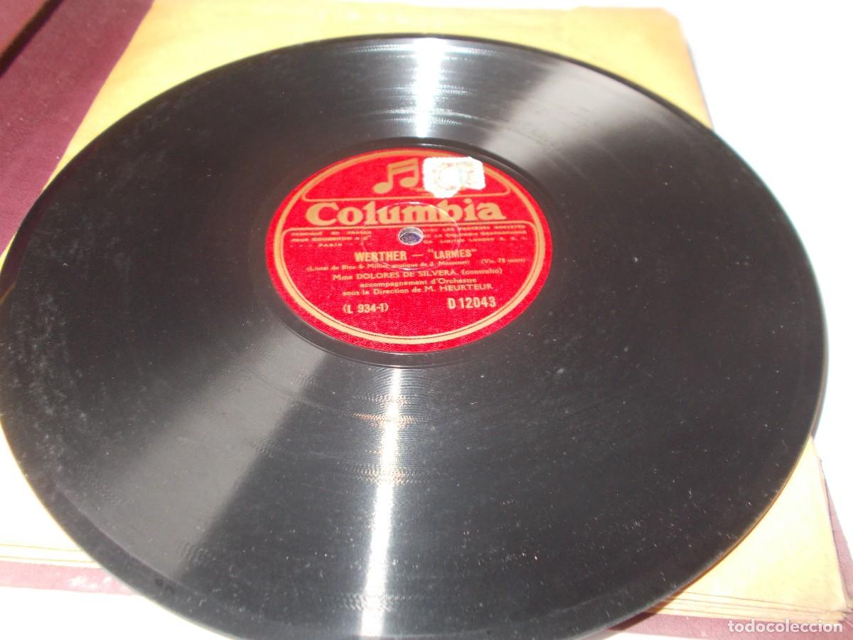 Discos de pizarra: DOLORES DE SILVERA Werther / Sanson et Dalila - Foto 3