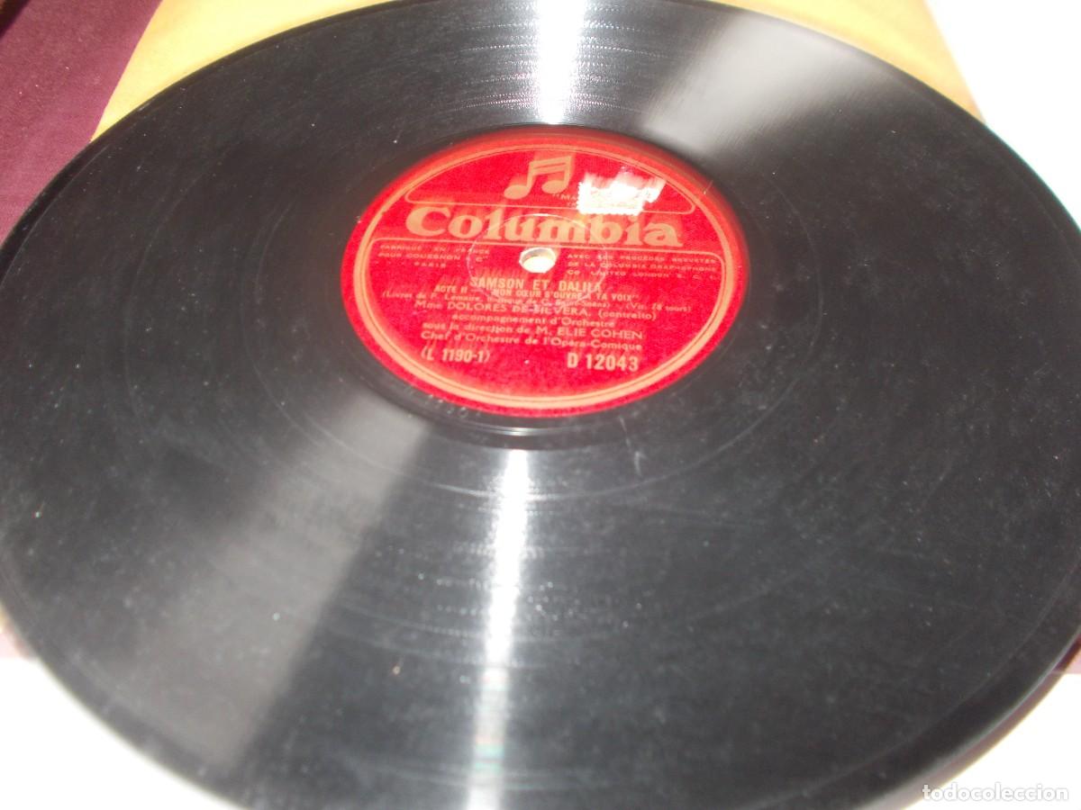 Discos de pizarra: DOLORES DE SILVERA Werther / Sanson et Dalila - Foto 5