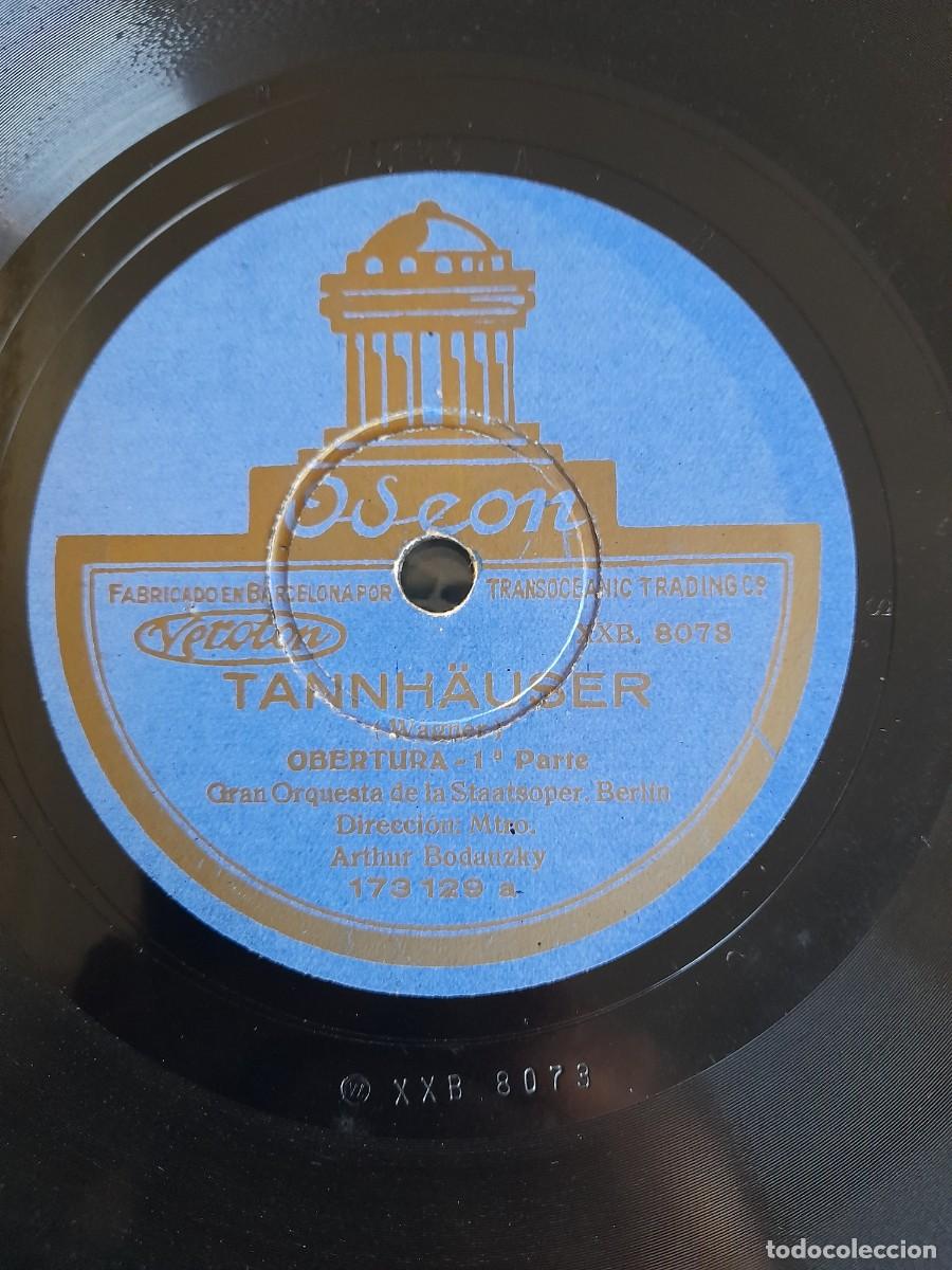 Discos de pizarra: Tannhauser obertura uno y dos disco oseon - Foto 2