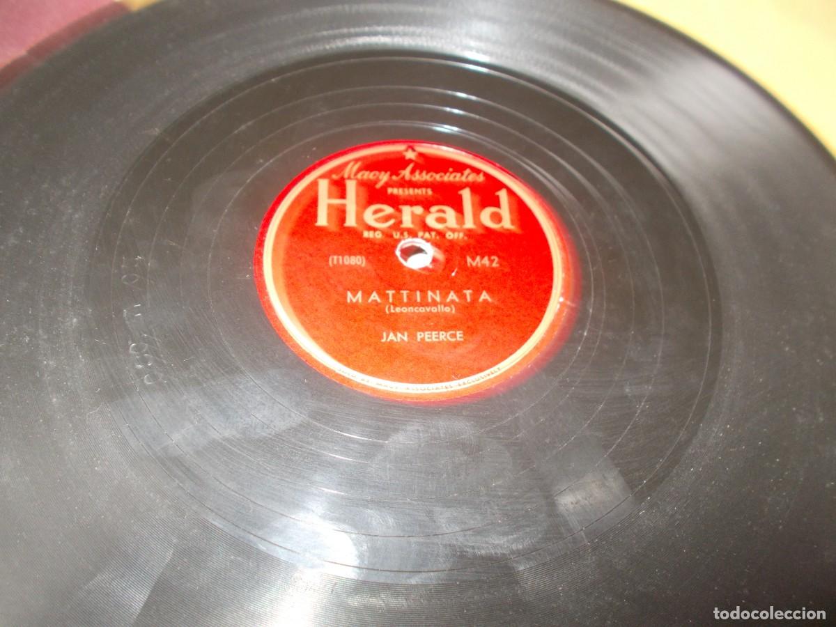 Discos de pizarra: JAN PEERCE Mattinata / Because - Foto 4