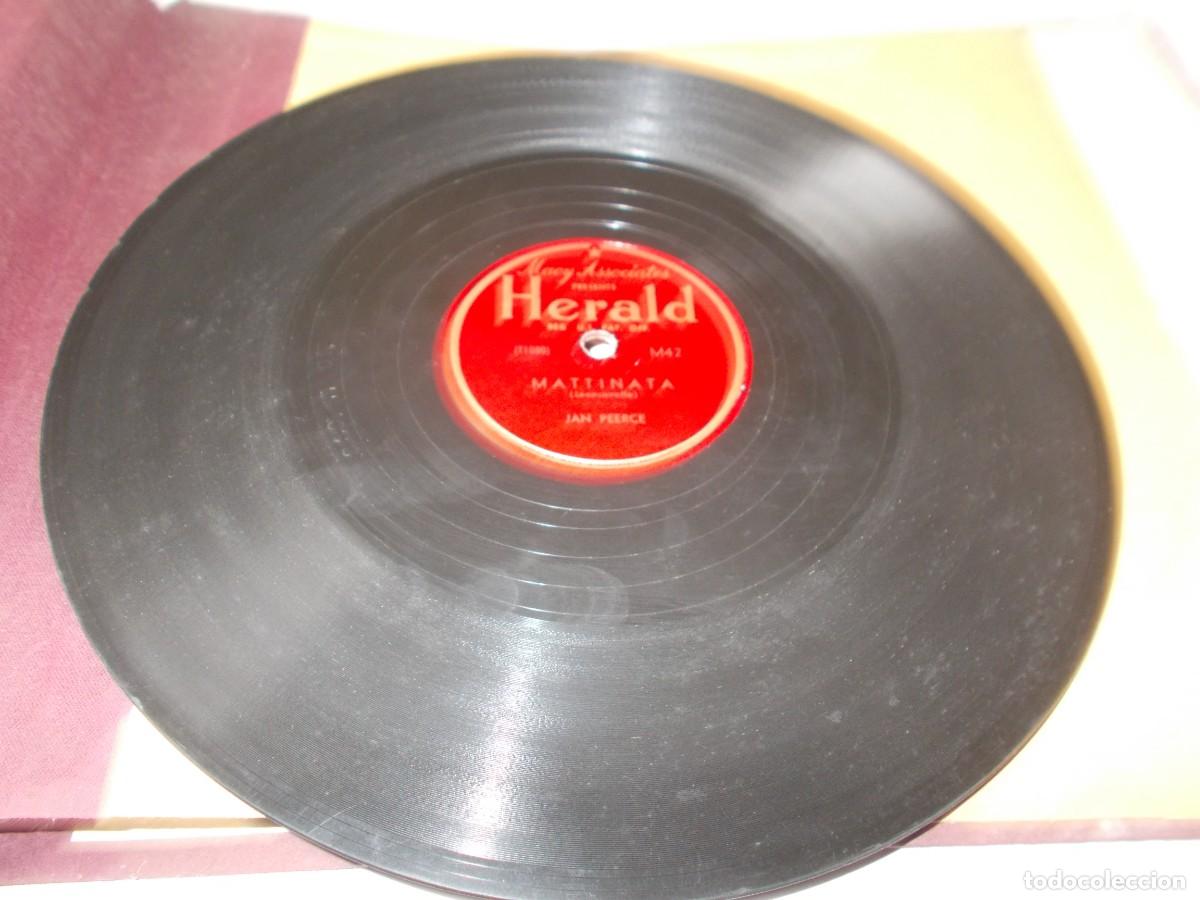 Discos de pizarra: JAN PEERCE Mattinata / Because - Foto 5