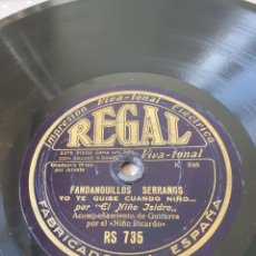 Disques en gomme-laque: NIÑO ISIDRO 78 RPM. Lote 364695901