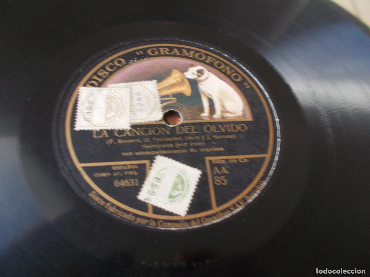 Discos de pizarra: LA CANCI&Oacute;N DEL OLVIDO Serenata / Marinella - Foto 2