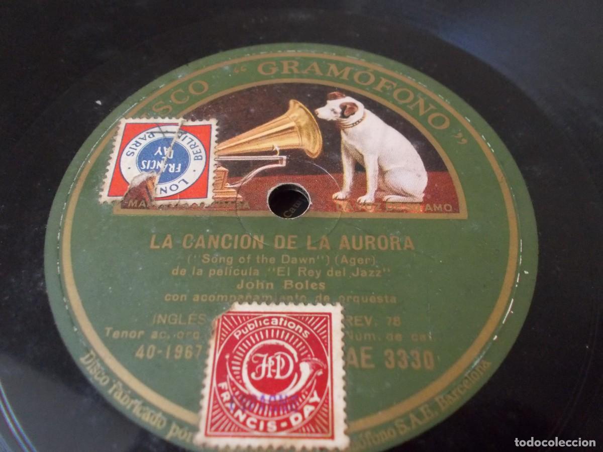 Discos de pizarra: JOHN BOLES Paso en Monterey / La canci&oacute;n de la Aurora - Foto 4