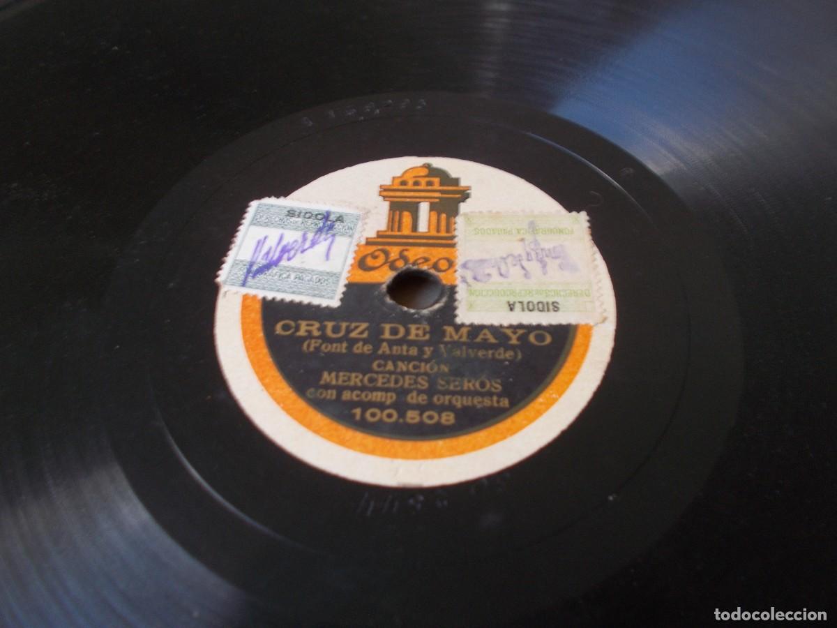 Discos de pizarra: MERCEDES SER&Oacute;S El Taita del arrabal / Cruz de mayo - Foto 4
