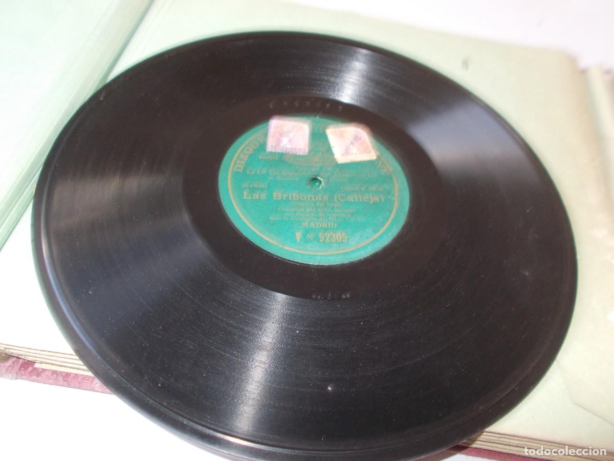 Discos de pizarra: LAS BRIBONAS Couplets del negro - Foto 3