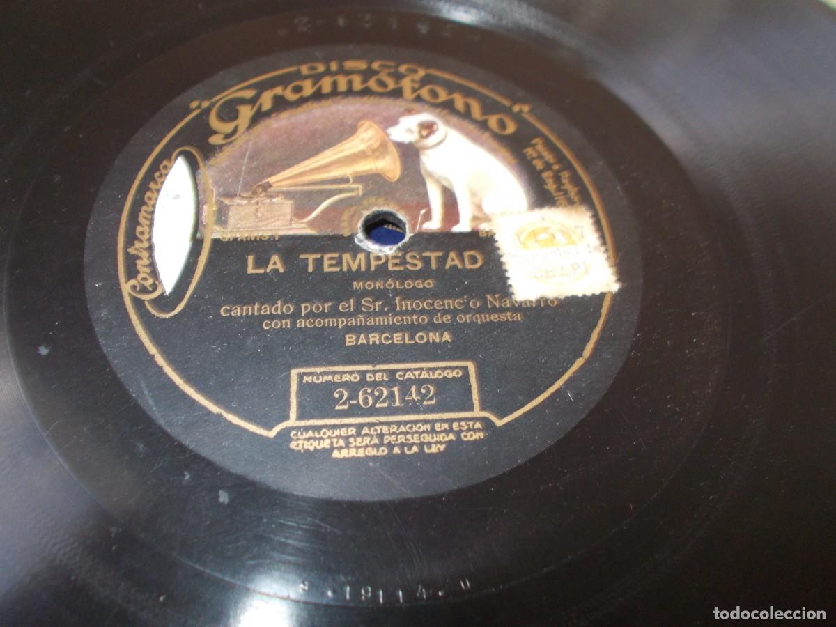 Discos de pizarra: INOCENCIO NAVARRO Don Lucas del Cigarral / La tempestad - Foto 2