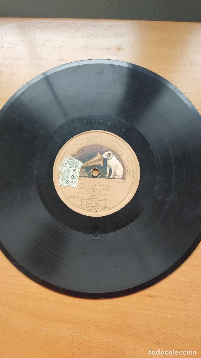 Discos de pizarra: DISCO DE PIZARRA &rdquo; &iquest; AY, QUE RISA &rdquo; Y &rdquo; EL CELOSO &rdquo; POR EL DUO LOS MORITAS - Foto 2