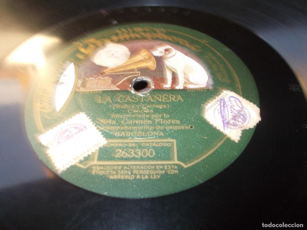 Discos de pizarra: CARMEN FLORES La casta&ntilde;era / La chal&aacute; - Foto 4