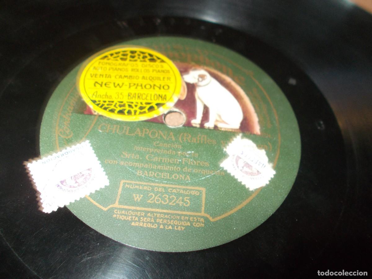 Discos de pizarra: CARMEN FLORES Chulapona / La Espa&ntilde;ola - Foto 4
