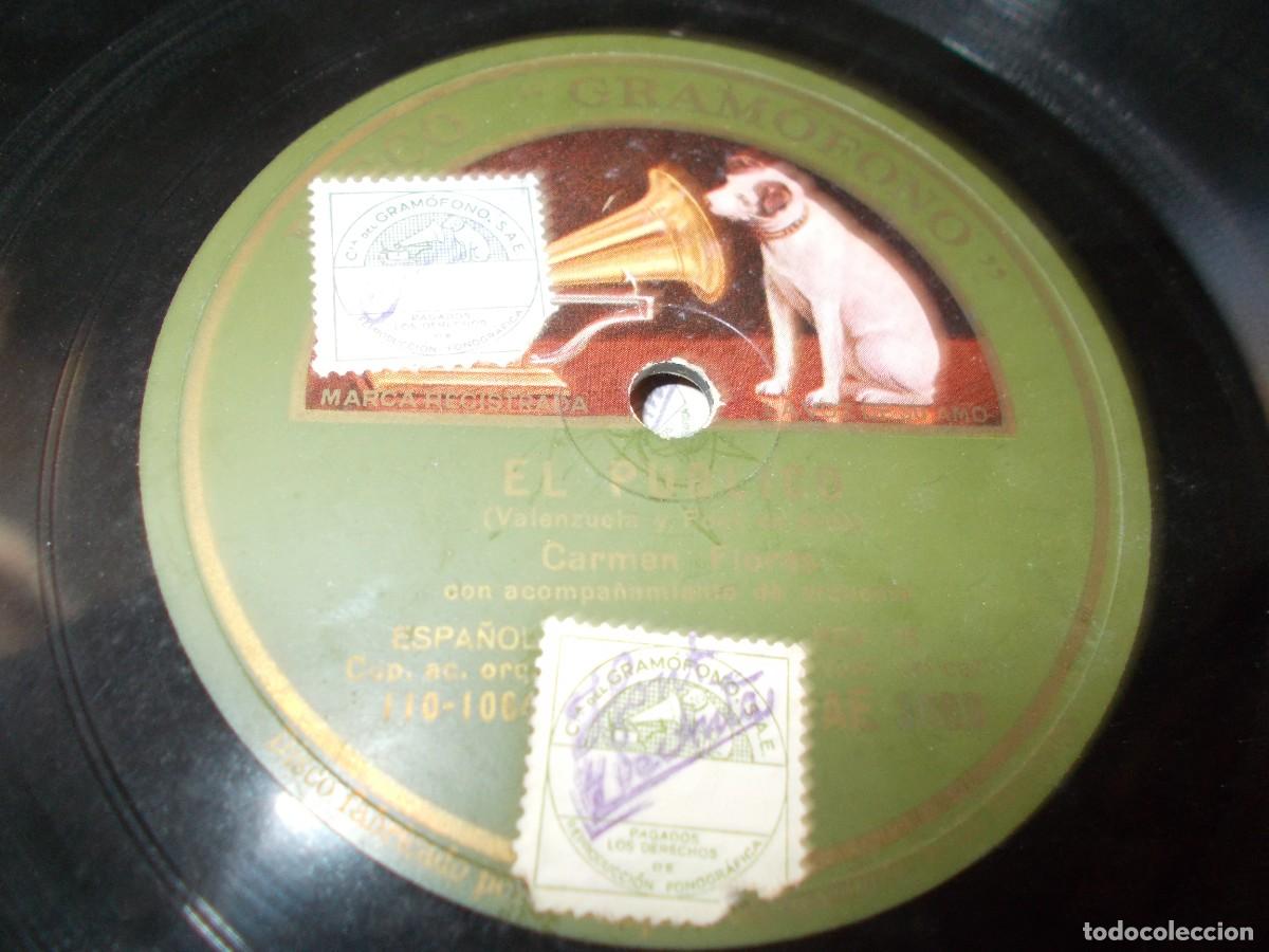 Discos de pizarra: CARMEN FLORES Flamenquerias / El publico - Foto 2