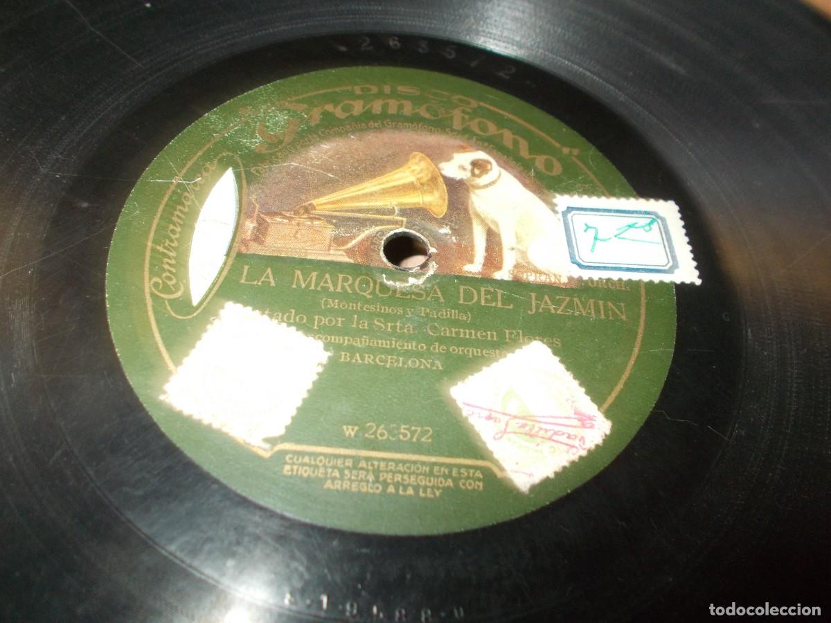 Discos de pizarra: CARMEN FLORES La marquesa del Jazm&iacute;n / La manicura - Foto 4