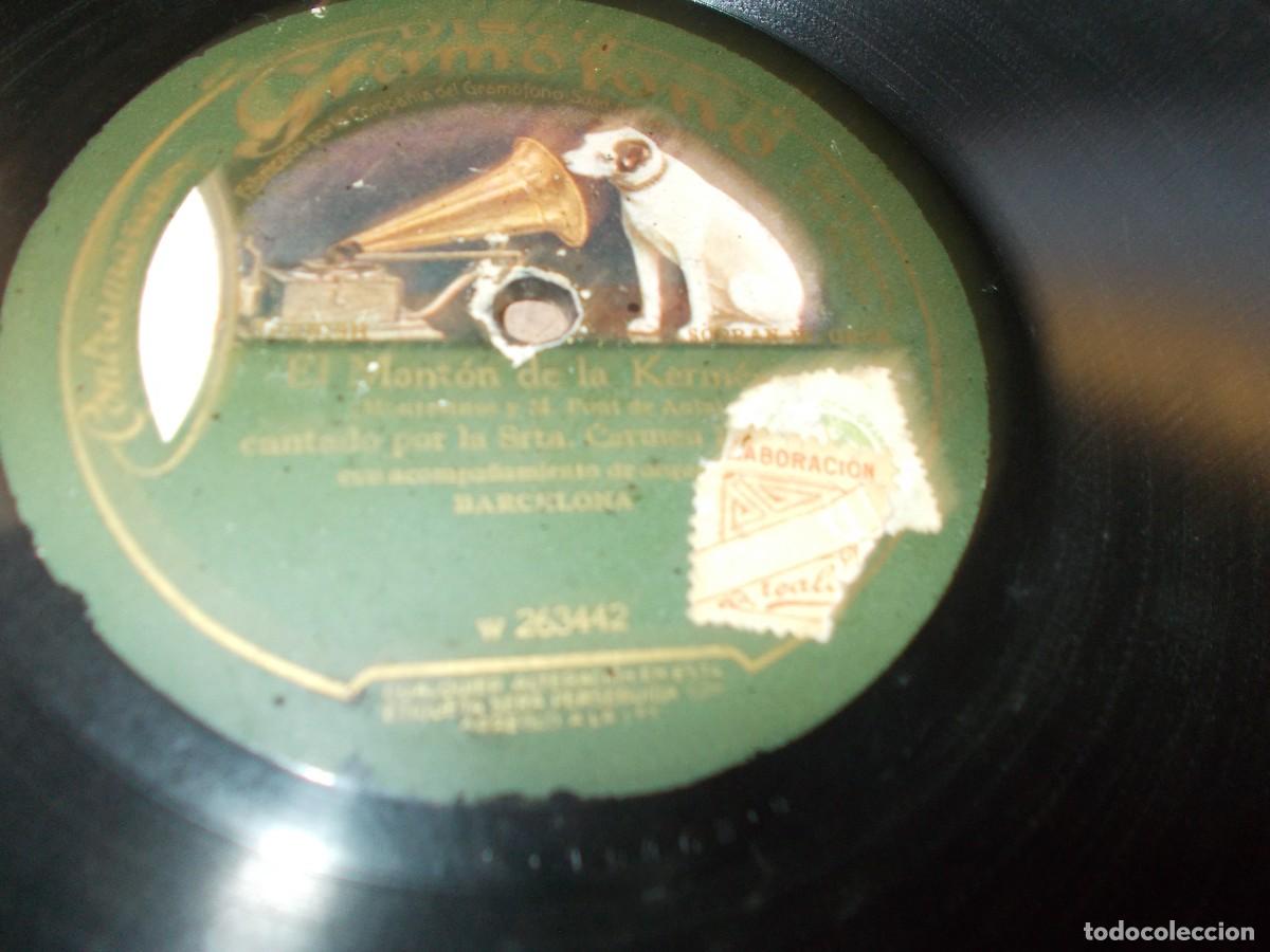 Discos de pizarra: CARMEN FLORES S. M. El Schotis / El Mant&oacute;n de la Kerm&eacute;s - Foto 2