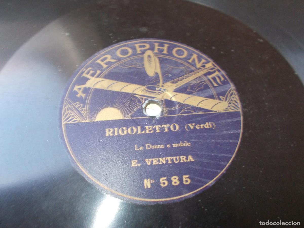 Discos de pizarra: E. VENTURA Rigoletto -La dona e mobile / Ballata - Foto 2