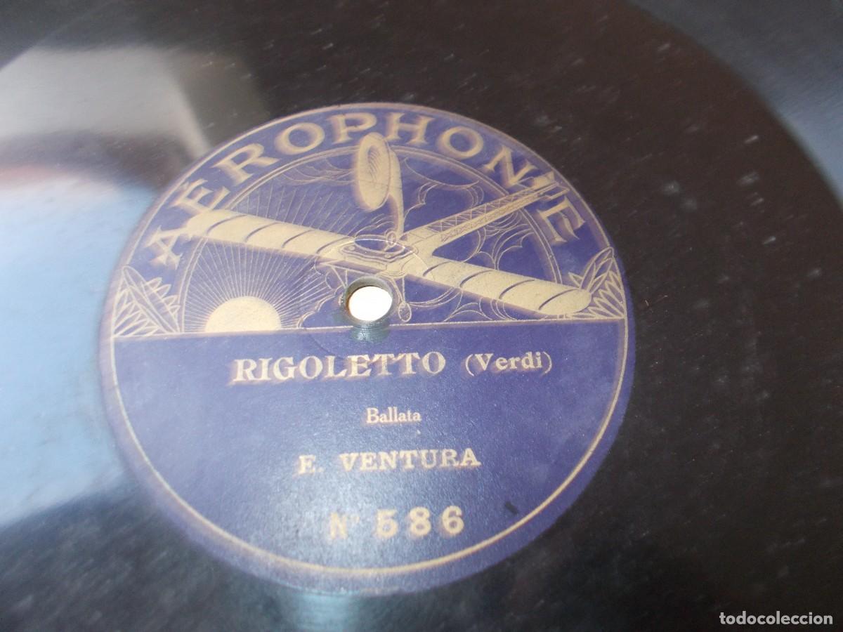 Discos de pizarra: E. VENTURA Rigoletto -La dona e mobile / Ballata - Foto 4