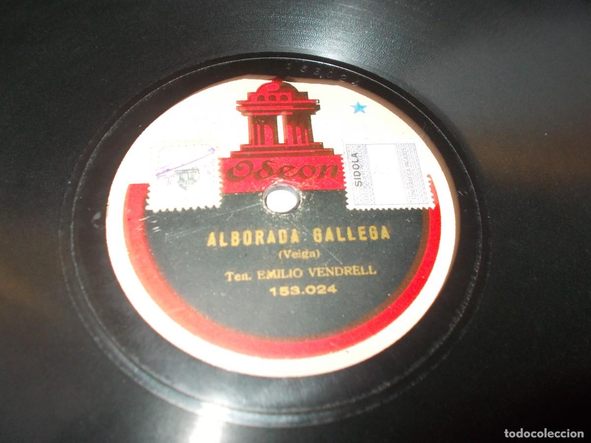 Discos de pizarra: EMILI VENDRELL Alborada gallega / Negra sombra - Foto 2