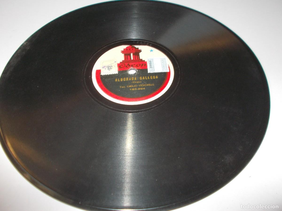 Discos de pizarra: EMILI VENDRELL Alborada gallega / Negra sombra - Foto 3