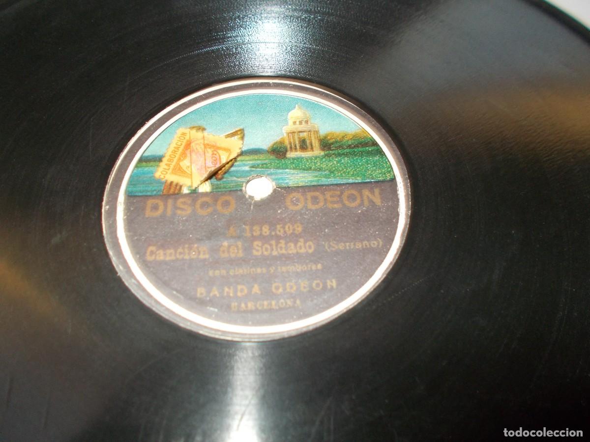 Discos de pizarra: BANDA ODEON Canci&oacute;n del soldado / Himno de taxdir - Foto 2