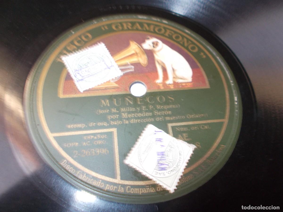 Discos de pizarra: MERCEDES SER&Oacute;S Mu&ntilde;equita de biscuit / Mu&ntilde;ecos - Foto 2