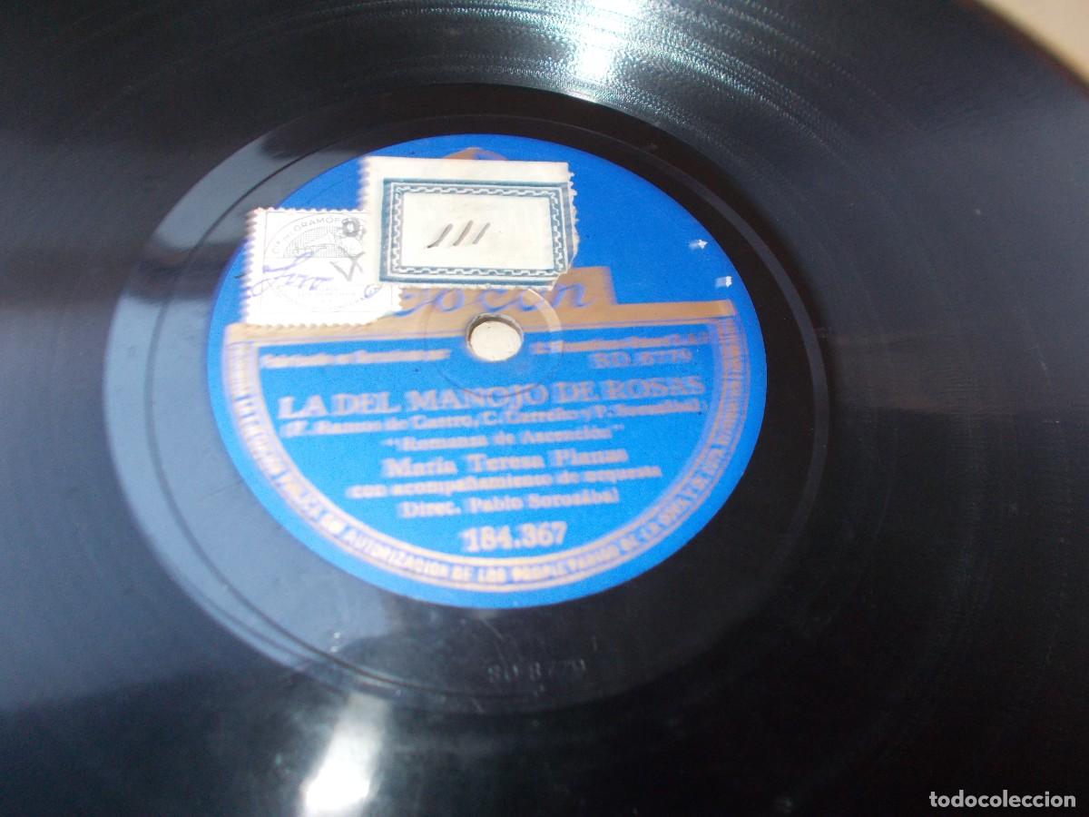 Discos de pizarra: LA DEL MANOJO DE ROSAS Farruca Gitana / Romanza de Ascenci&oacute;n - Foto 2
