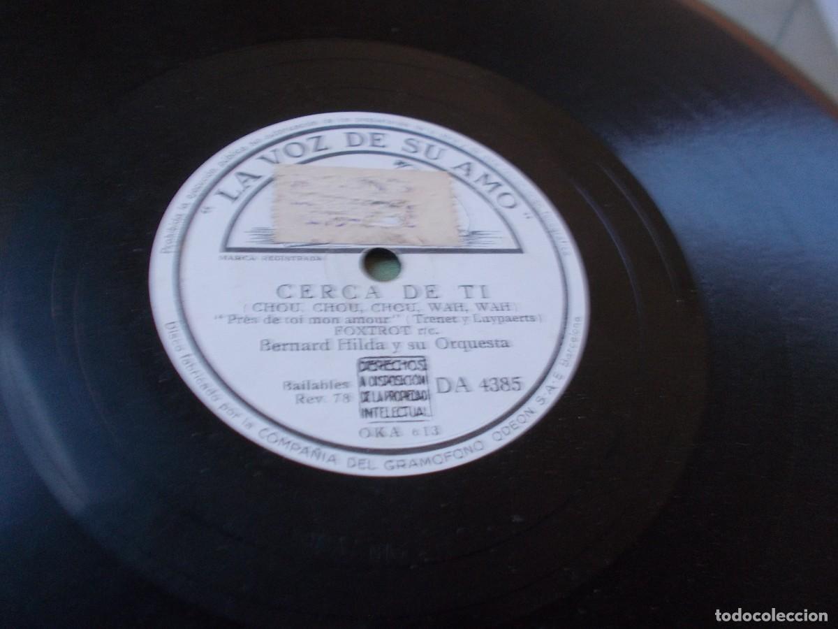Discos de pizarra: BERNARD HILDA y su Orquesta Cerca de ti / Es Usted - Foto 2