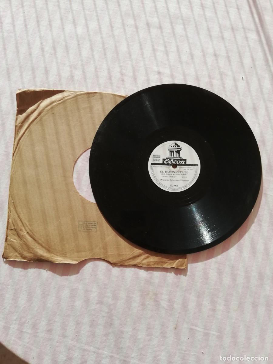 Discos de pizarra: Orquesta Bohemios Vieneses. La Viuda Alegre y El Bar&oacute;n Gitano. Gram&oacute;fono Odeon - Foto 1