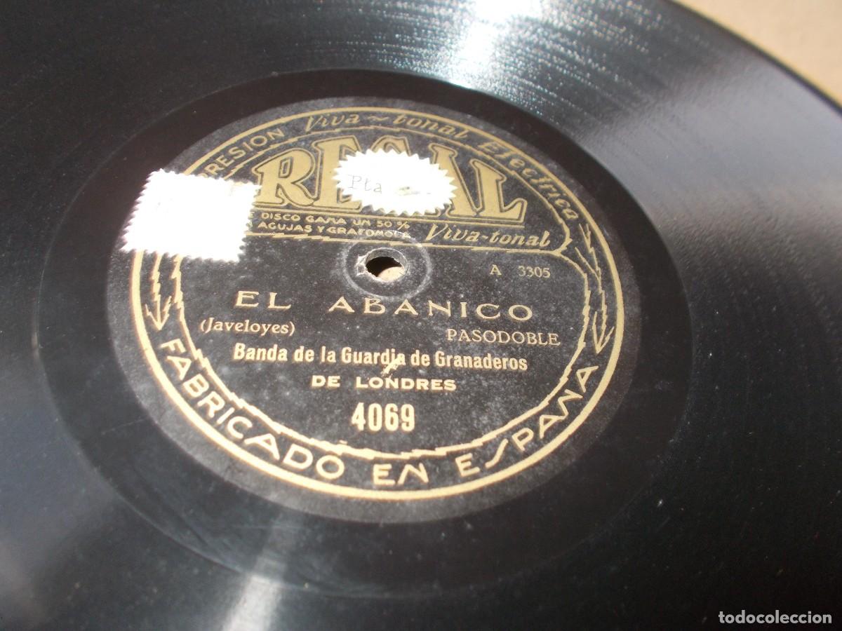 Discos de pizarra: BANDA DE LA GUARDIA DE GRANADEROS DE LONDRES Dos a uno / El Abanico - Foto 2