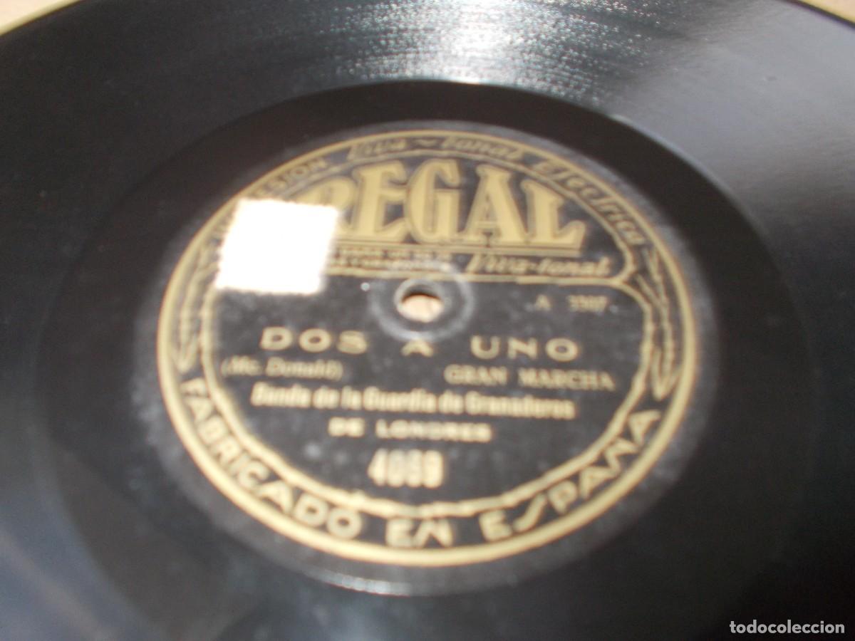 Discos de pizarra: BANDA DE LA GUARDIA DE GRANADEROS DE LONDRES Dos a uno / El Abanico - Foto 4