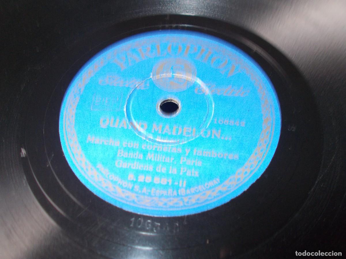 Discos de pizarra: BANDA MILITAR DE PAR&Iacute;S La Marseillaise / Quand Madelon... - Foto 4
