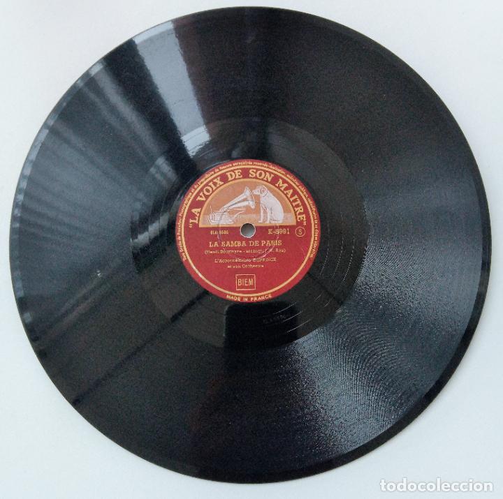 Discos de pizarra: DISCO PIZARRA. LA SAMBA DE PARIS Y OU VAS-TU BASILE? - Foto 2