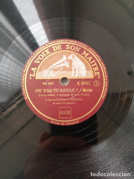 Discos de pizarra: DISCO PIZARRA. LA SAMBA DE PARIS Y OU VAS-TU BASILE? - Foto 3