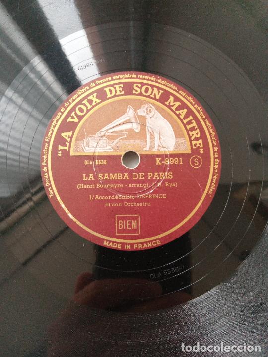 Discos de pizarra: DISCO PIZARRA. LA SAMBA DE PARIS Y OU VAS-TU BASILE? - Foto 1