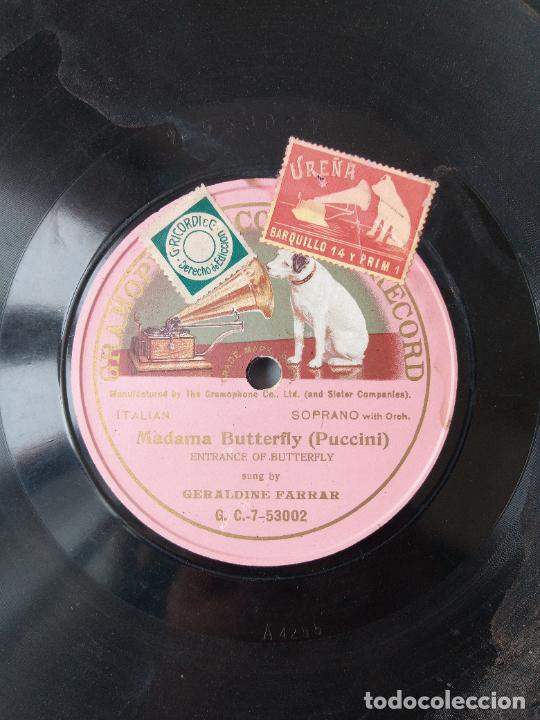 Discos de pizarra: DISCO PIZARRA. MADAMA BUTTERFLY, PUCCINI - Foto 1