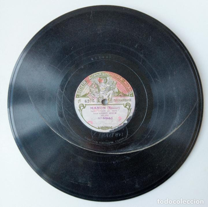 Discos de pizarra: DISCO PIZARRA. MANON, MASSENET. FEDORA, GIORDANO - Foto 2
