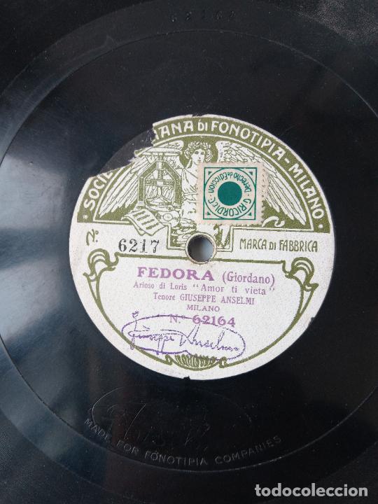 Discos de pizarra: DISCO PIZARRA. MANON, MASSENET. FEDORA, GIORDANO - Foto 3