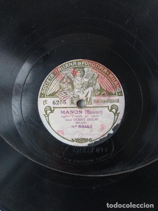 Discos de pizarra: DISCO PIZARRA. MANON, MASSENET. FEDORA, GIORDANO - Foto 1