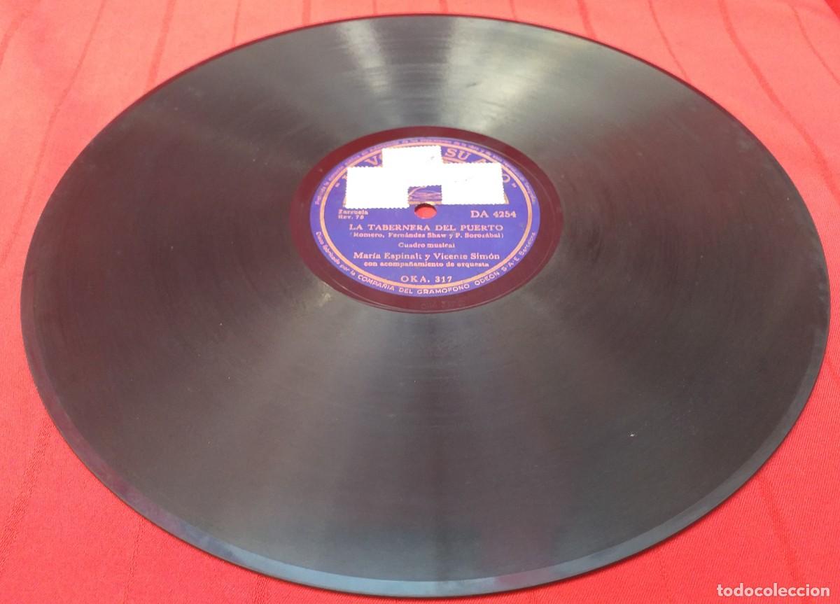 Discos de pizarra: DISCO DE PIZARRA LA TABERNERA DEL PUERTO, VICENTE SIMON - Foto 3