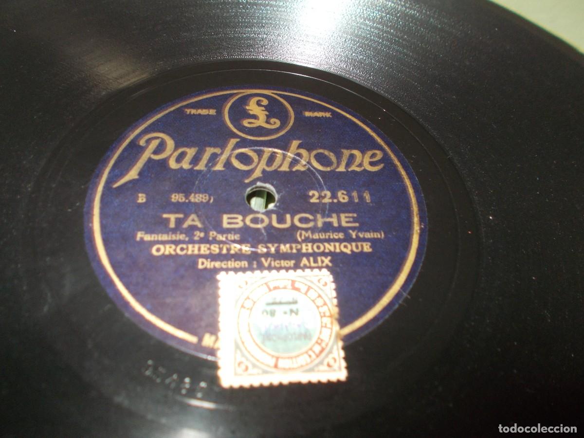 Discos de pizarra: ORCHESTRE SYMPHONIQUE Ta bouche 1&ordf; Parte y 2&ordf; parte - Foto 2