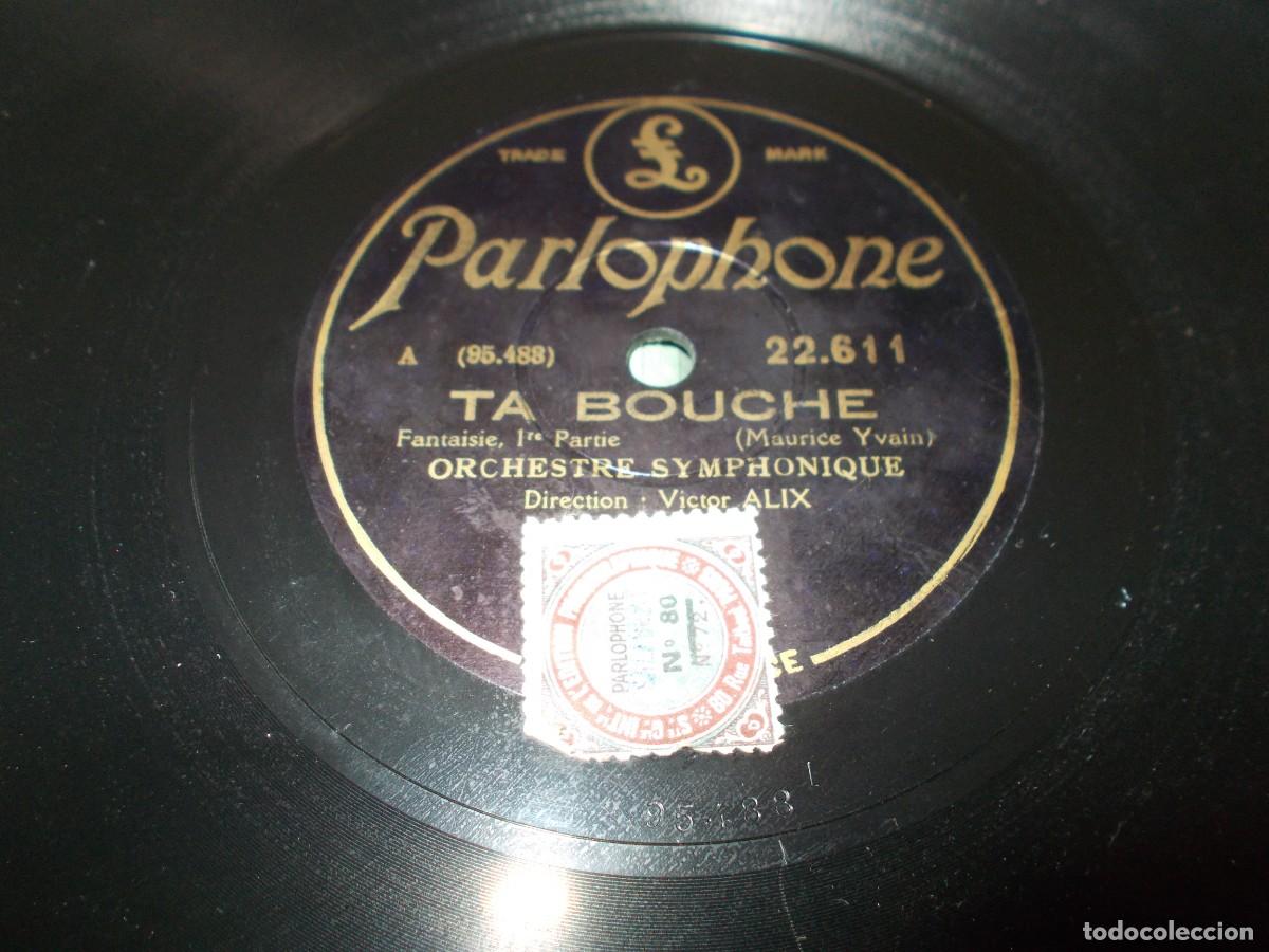 Discos de pizarra: ORCHESTRE SYMPHONIQUE Ta bouche 1&ordf; Parte y 2&ordf; parte - Foto 4