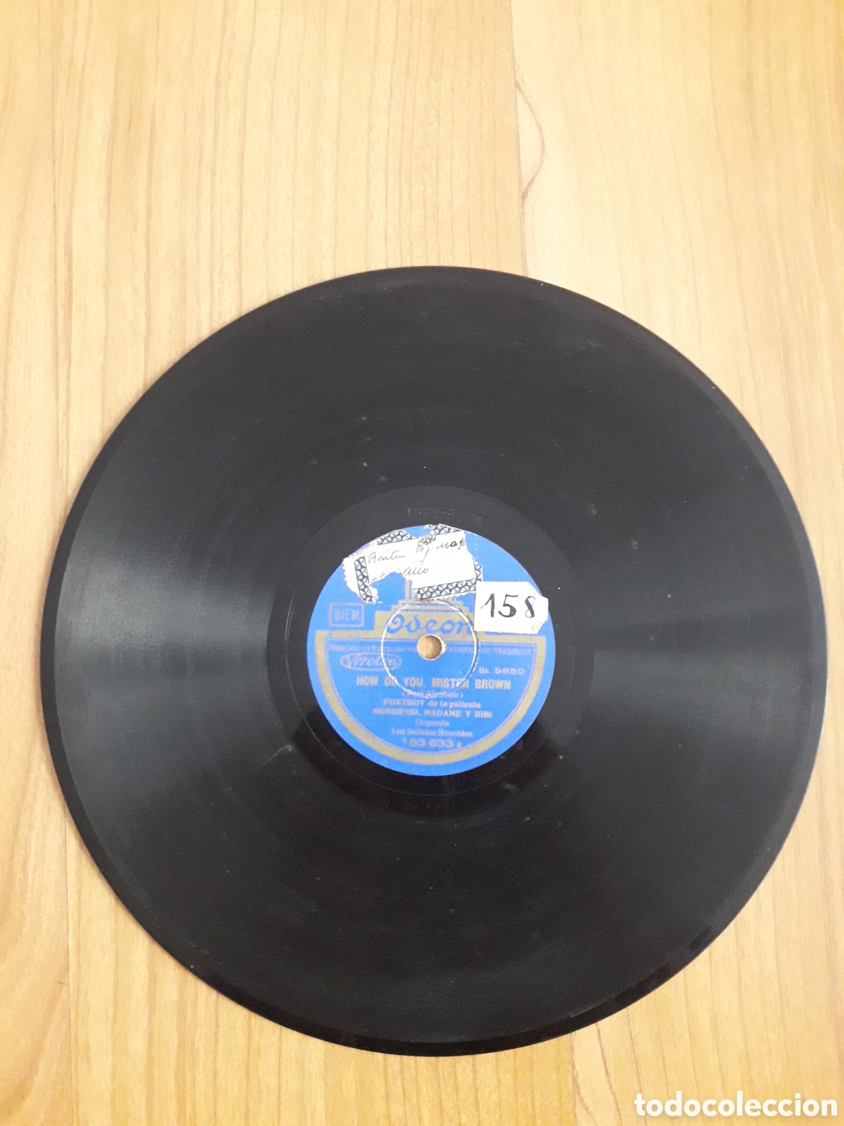 Discos de pizarra: DISCO PIZARRA. ARLEQU&Iacute;N. HOW DO YOU, MISTER BROWN. ODEON - Foto 4