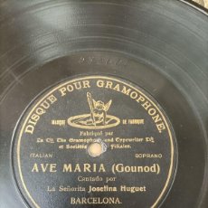Discos de pizarra: DISCOS DE ARDÓSIA - AVÉ MARIA ( GOUNOUD ) BY JOSEFINA HUGUET G.C. -53260. Lote 373902409