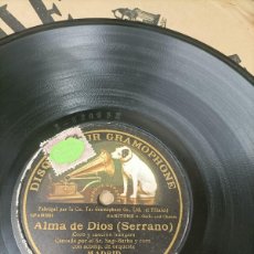 Discos de pizarra: DISCOS DE PIZARRA - ALMA DE DIOS ( SERRANO ) SR SAGI-BARBA Y CORO - 10”. Lote 373908729