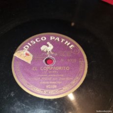 Discos de pizarra: PIZARRA DISCO PATHE JAZZ-BAND ;PERICON NACIONAL ARGENTINO ,EL COMPADRITO. Lote 373962214