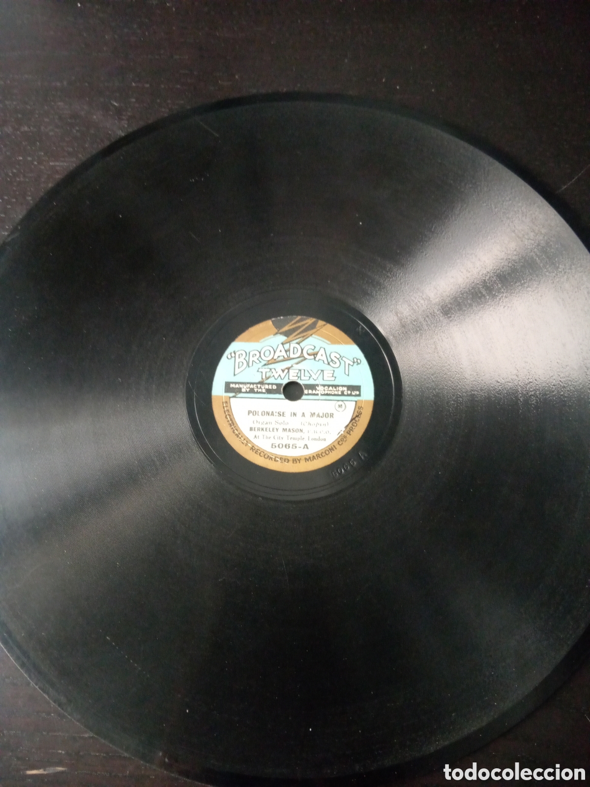 Discos de pizarra: Disco de pizarra 25cm. Polonaise en A mayor- Wagner - Foto 1