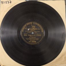 Discos para gramofone: DISCO 78 RPM - GRAMOPHONE G&T - LUCRECIA ARANA - JOTAS ARAGONESAS - CALLEJA - PIZARRA. Lote 374339629